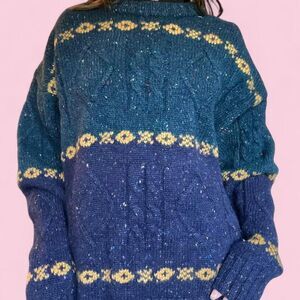 Vintage Eddie Bauer Thick Wool Knitted Sweater